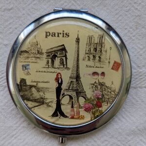 Paris Themed Compact Mirror